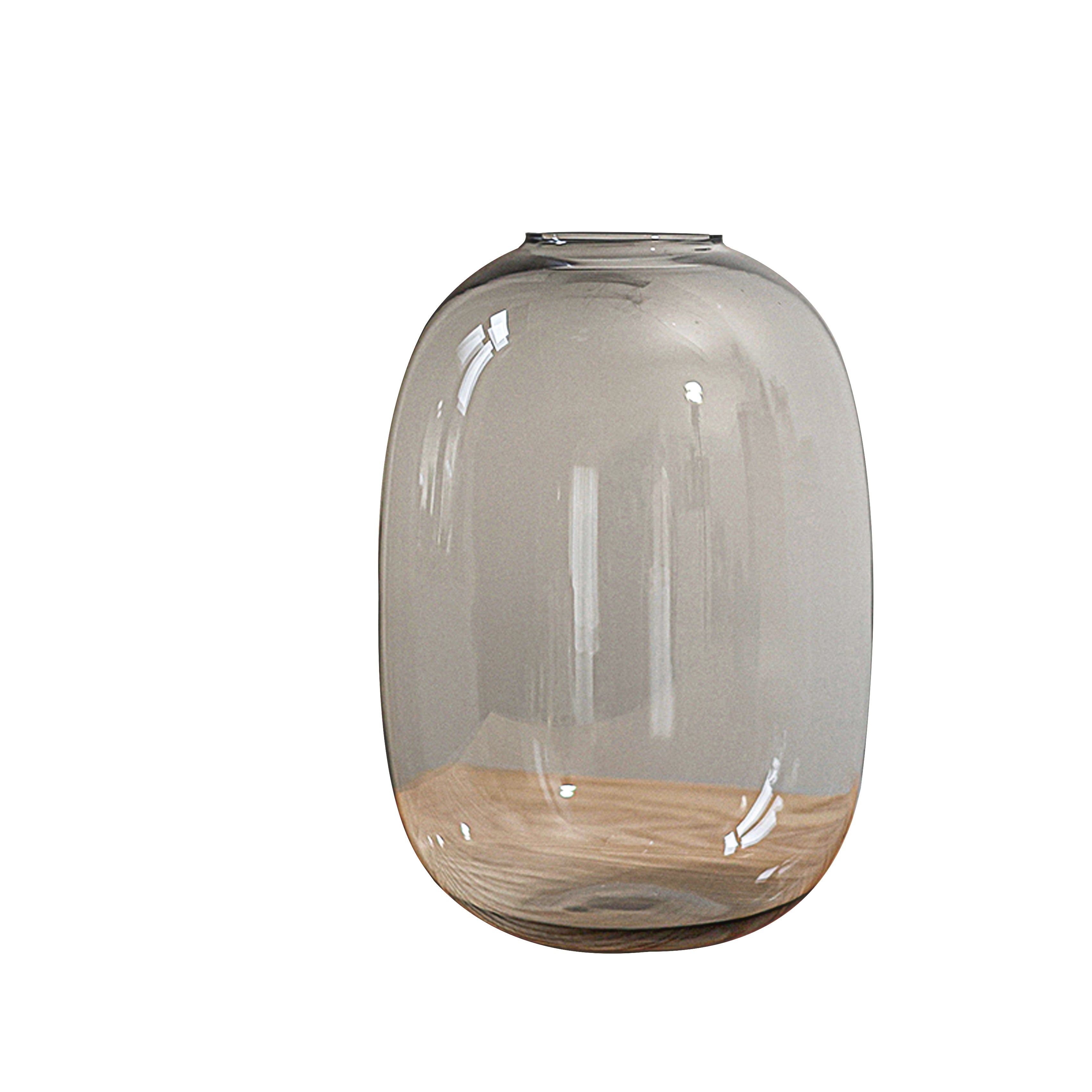 11.8 Inch Clear Glass Vase