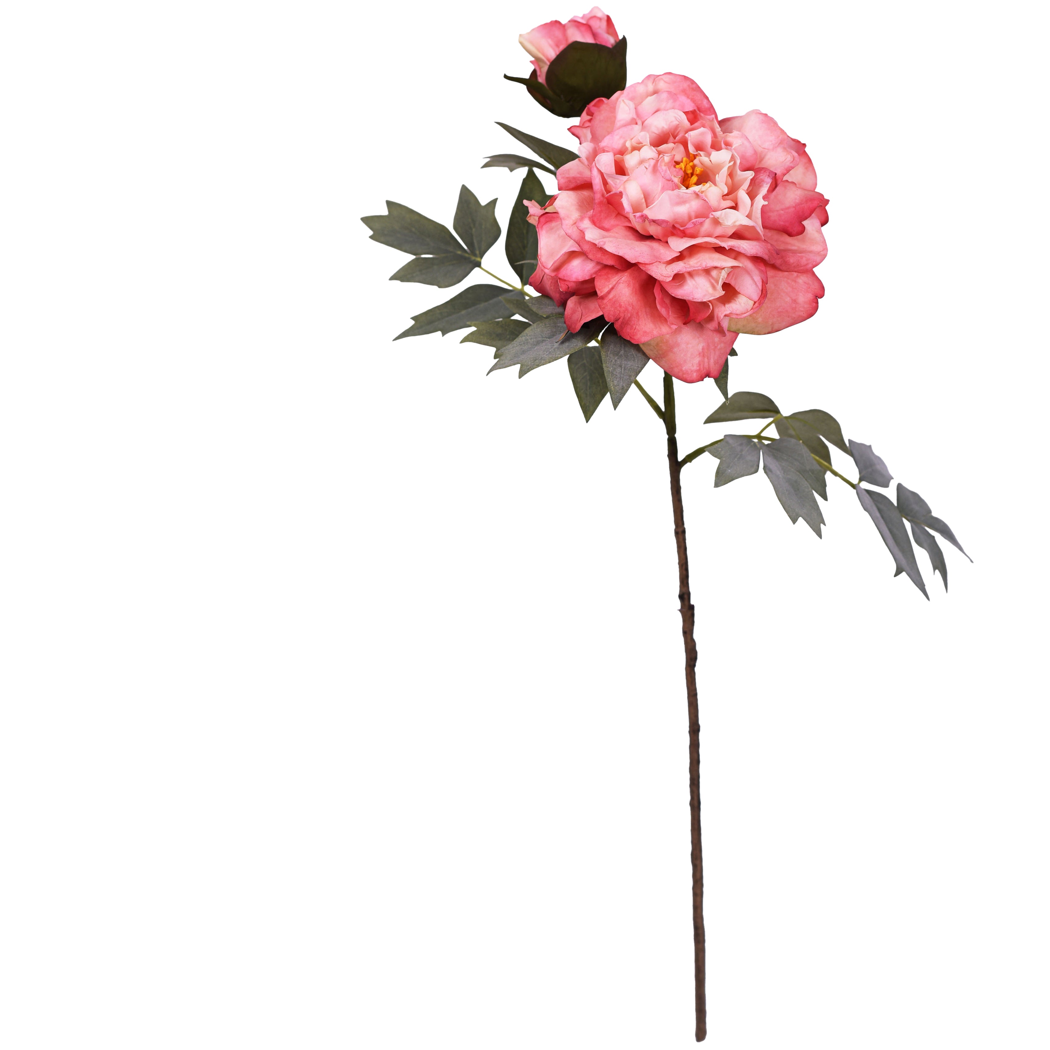 22.8-Inch Artificial Peony Stem