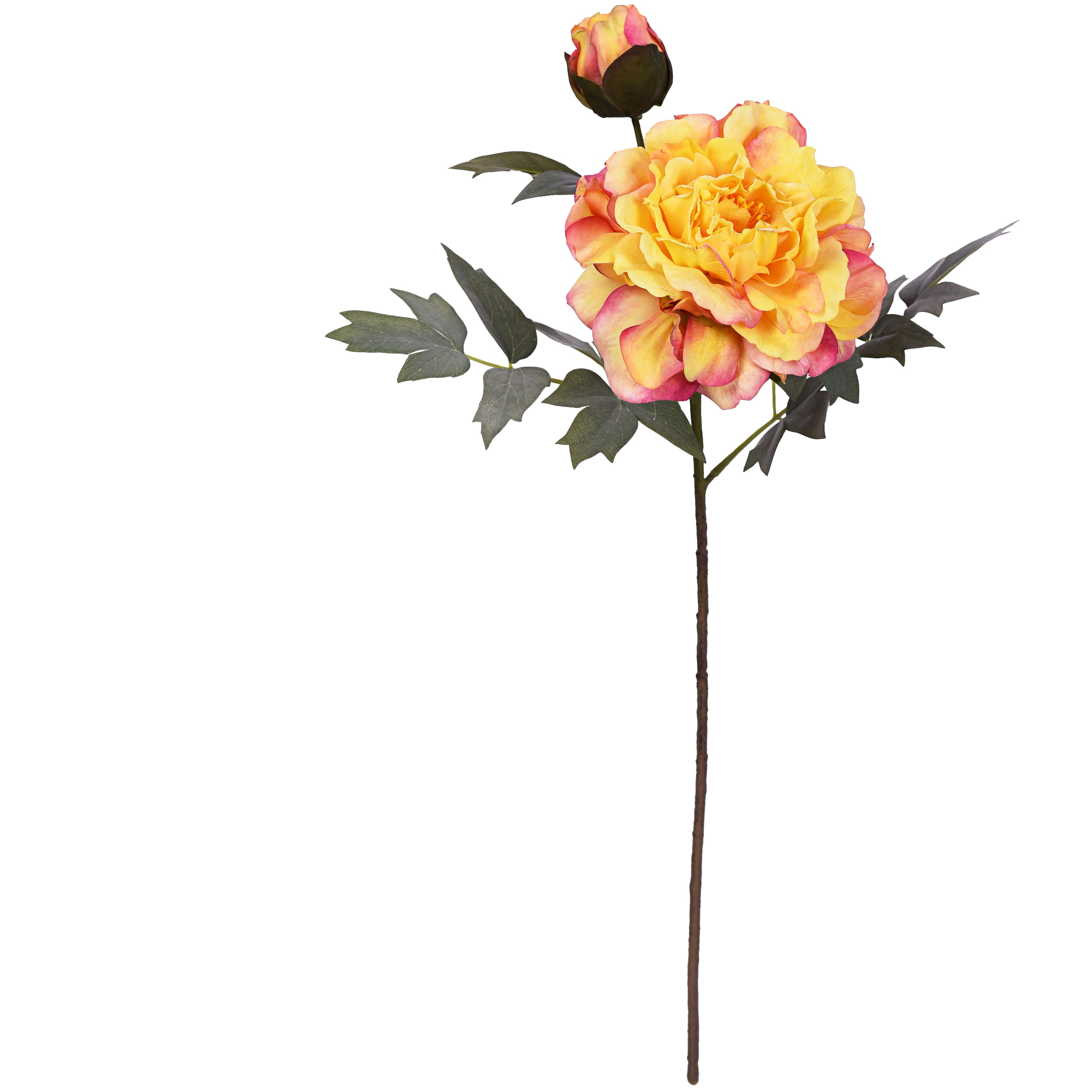 22.8-Inch Artificial Peony Stem