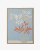 Botanicals in Blue Vase Framed