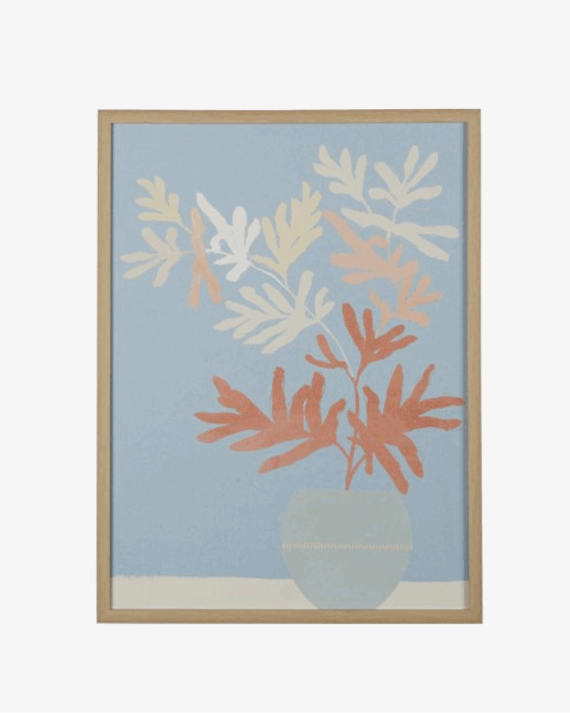 Botanicals in Blue Vase Framed