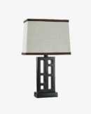 Lamp with Shade Walnut