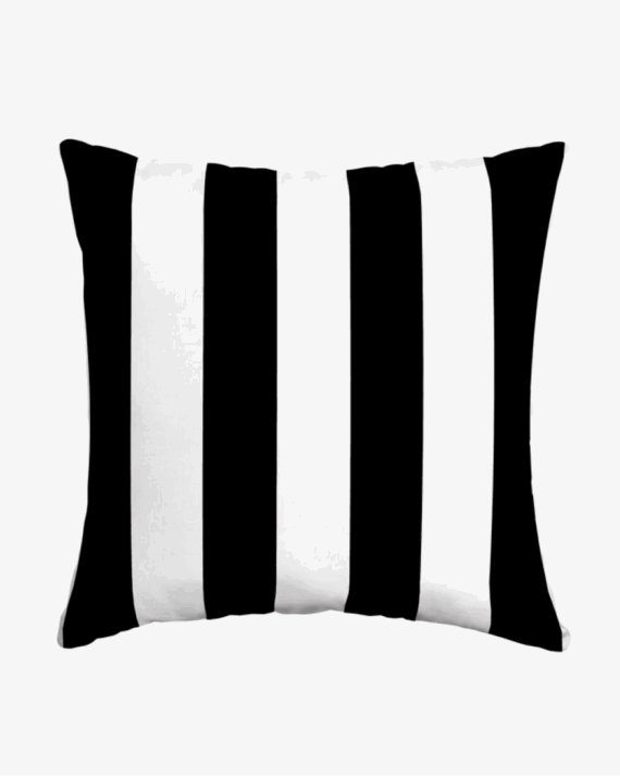 Black Cabana Stripe Pillow